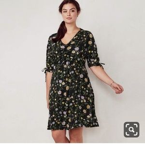 NWT XXL Lauren Conrad Drawstring Fit & Flare Dress